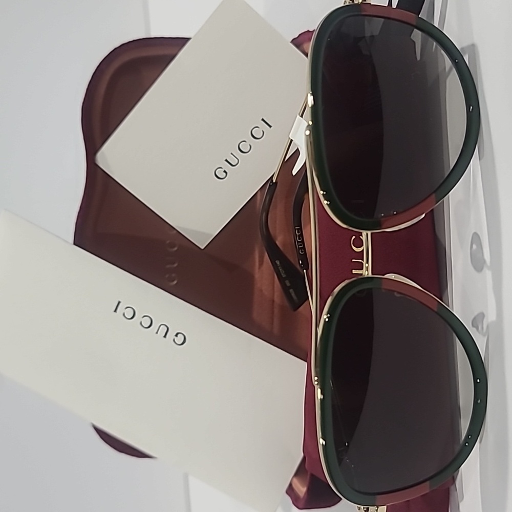 ✅ Gucci GG0062S Sunglasses Complete Set NEW (Case, Cloth, Authenticity) ⭐NEW - Picture 13 of 17